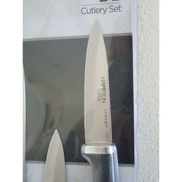 Hampton Forge Silver/Black 4 Piece Stainless Steel Cutlery Set - Picture 4 of 7